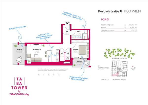 Apartement in 1100 Wien 25