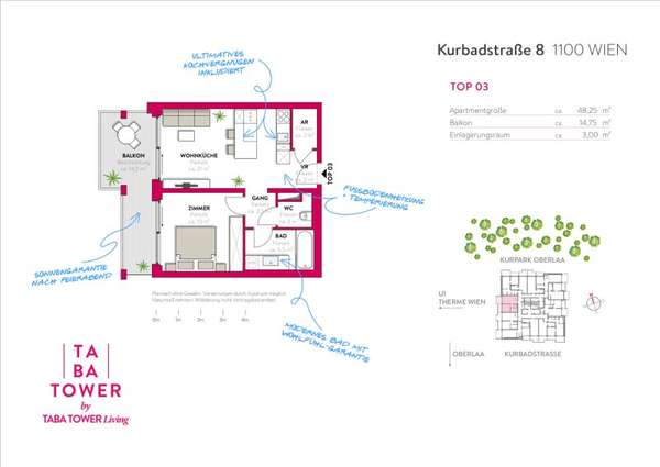 Apartement in 1100 Wien 20